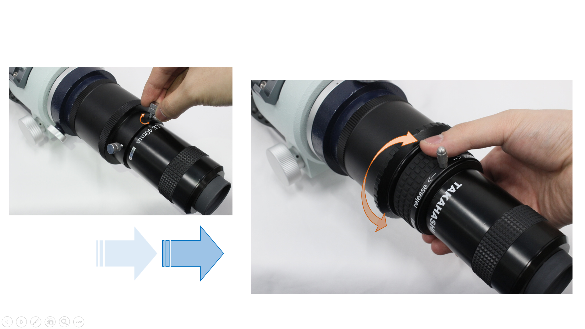 バーダープラネタリウム 2インチ ClickLock clamp (タカハシM72