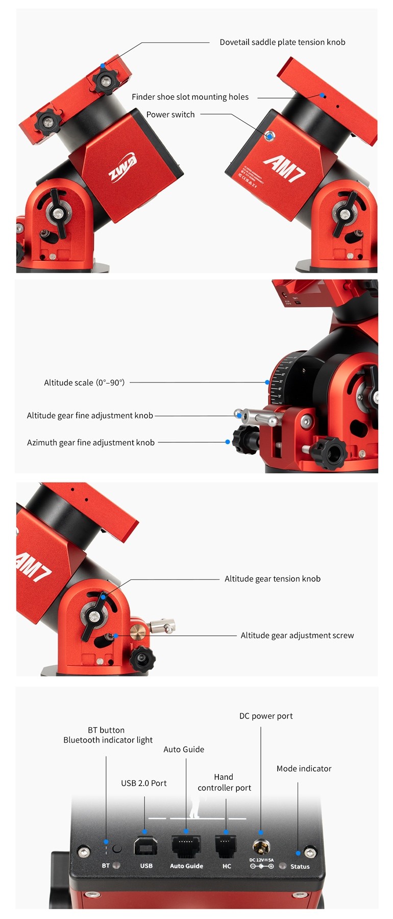 ZWO AM7（ストレイン・ウェーブ・ギア搭載赤道儀）